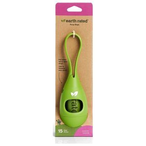 Earth Rated Leash (Poop Bag) Dispenser with 15 Lavender-Scented Bags